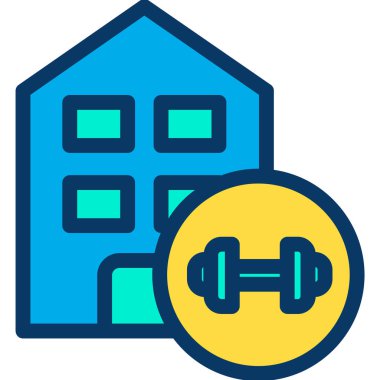 Ev. Web simgesi basit illüstrasyon