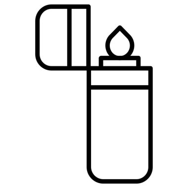 Çakmak. Web simgesi basit illüstrasyon