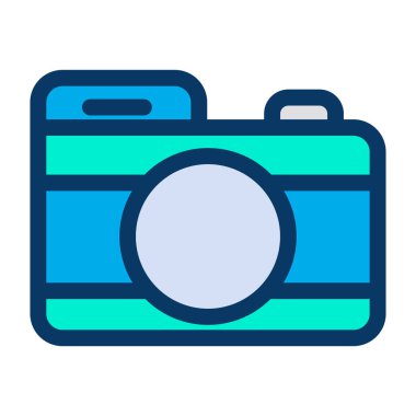 Kamera. Web simgesi basit illüstrasyon 