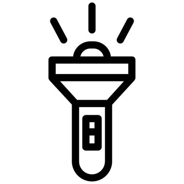 el feneri. Web simgesi basit illüstrasyon