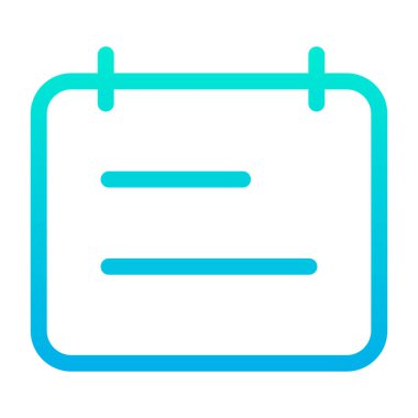 Takvim. Web simgesi basit illüstrasyon