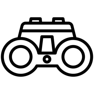 Dürbün. Web simgesi vektör illüstrasyonu