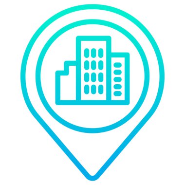 konum pin web simgesi basit illüstrasyon