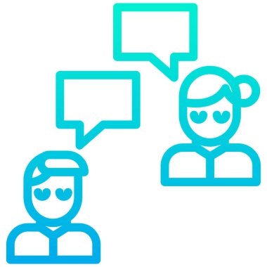 Erkek erkeğe web simgesi basit vektör illüstrasyonu