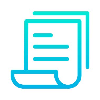 belge simgesi vektör illüstrasyonu