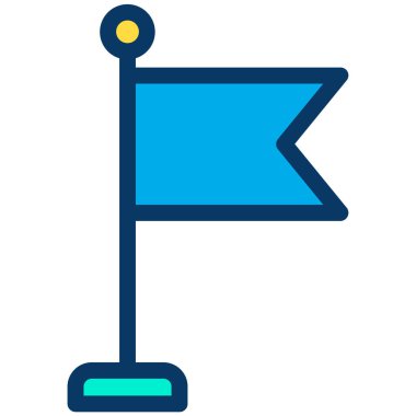 bayrak simgesi, vektör illüstrasyonu