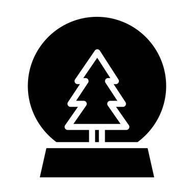 Noel ağacı simgesi vektör illüstrasyonuName