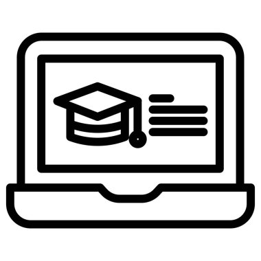 dizüstü bilgisayar simgesi, vektör illüstrasyonu