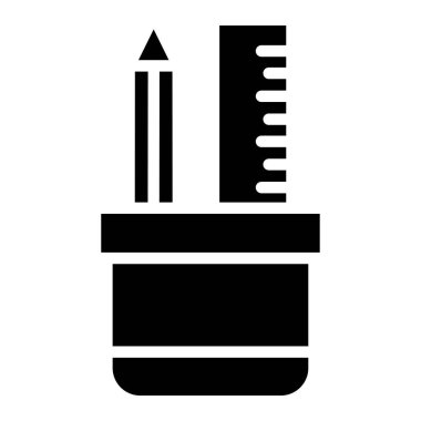 Kalem. Web simgesi basit illüstrasyon