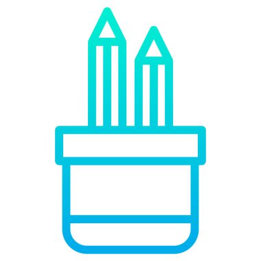 sanat kalemi. Web simgesi, vektör basit illüstrasyon