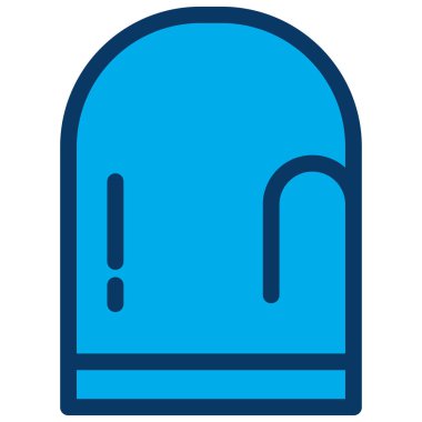 Tek el eldiven. vektör illüstrasyonu