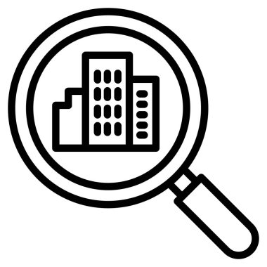 Ara. Web simgesi basit illüstrasyon