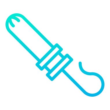 Atlayan ip simgesinin vektör illüstrasyonu