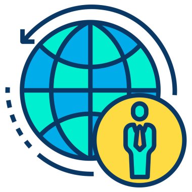 Beyaz arkaplan üzerindeki basit hacker vektör resimleme