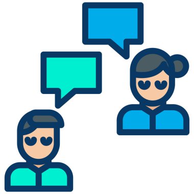 Erkek erkeğe web simgesi basit vektör illüstrasyonu