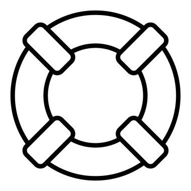Modern simge Lifebuoy 'un vektör çizimi