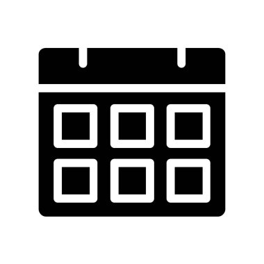 Takvim simgesi vektör illüstrasyonu