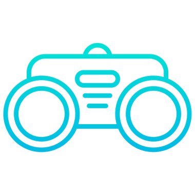 Dürbün. Web simgesi vektör illüstrasyonu