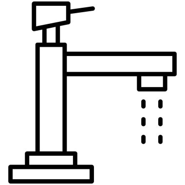 Beyaz arkaplanda vinç basit vektör simgesi