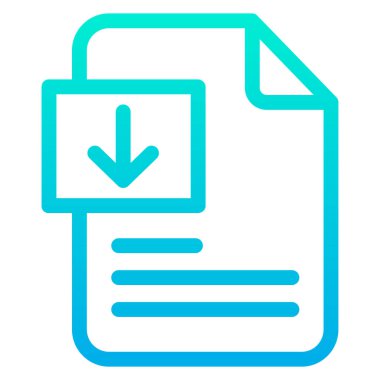 Belge. Web simgesi basit illüstrasyon