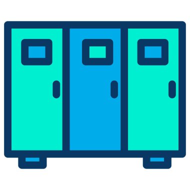 dolap web simgesi basit vektör illüstrasyonu