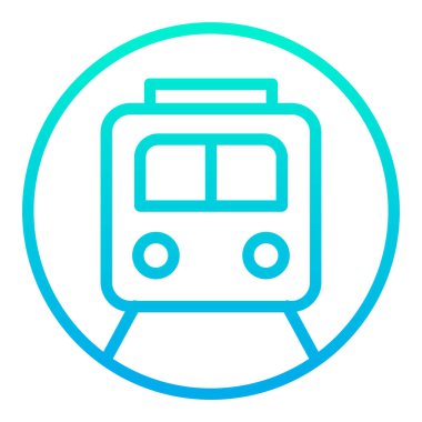 tren web simgesi basit tasarım