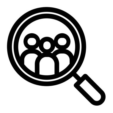 Arama simgesi vektör illüstrasyonu