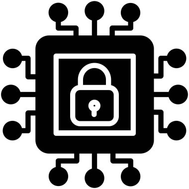 basit vektör illüstrasyonunu kilitle