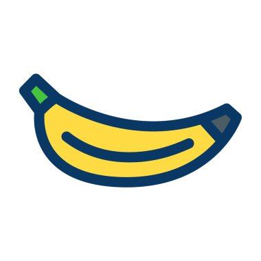 muz vektörü renk simgesi