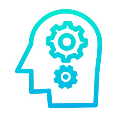 Beyin fırtınası simgesi vektör çizimi