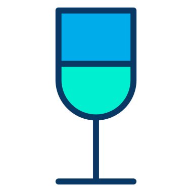 Şarap. Web simgesi basit illüstrasyon