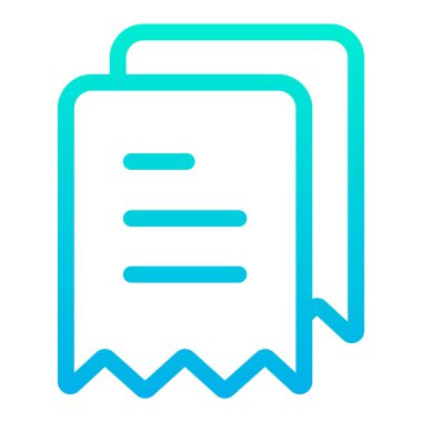 faturalar beyaz arkaplanda basit vektör simgesi