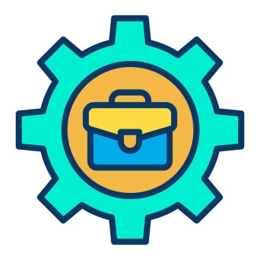 yönetim web simgesi basit illüstrasyon