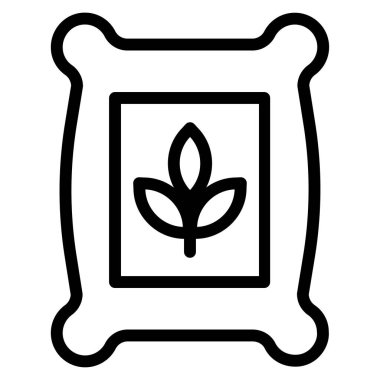 Bitki. Web simgesi basit illüstrasyon