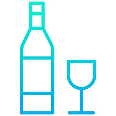 - Alkol. Web simgesi basit tasarım