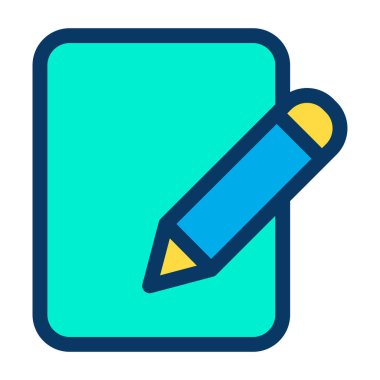 Kalem. Web simgesi basit illüstrasyon