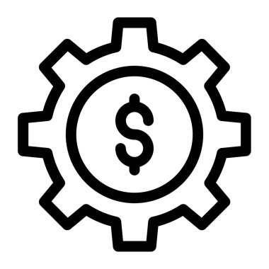 Dolar. Web simgesi basit tasarım