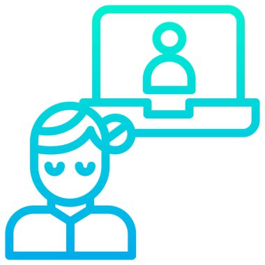 kullanıcı. Web simgesi basit illüstrasyon