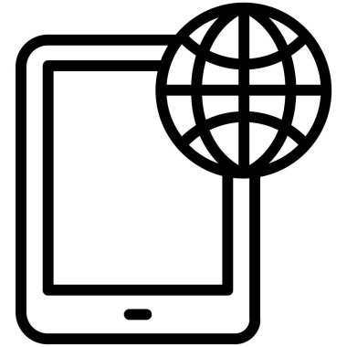 Cep telefonu. Web simgesi