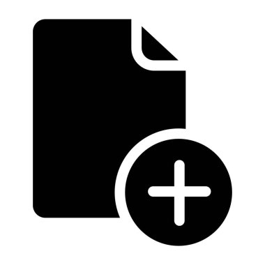 Beyaz arkaplanda basit belge vektör resimleme