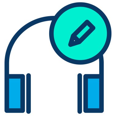 Müzik. Web simgesi basit illüstrasyon