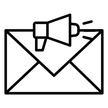 posta simgesi, vektör illüstrasyonu