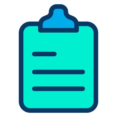 Notlar. Web simgesi basit illüstrasyon