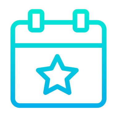 Takvim simgesi vektör illüstrasyonu