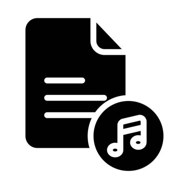 Beyaz arkaplanda basit belge vektör resimleme