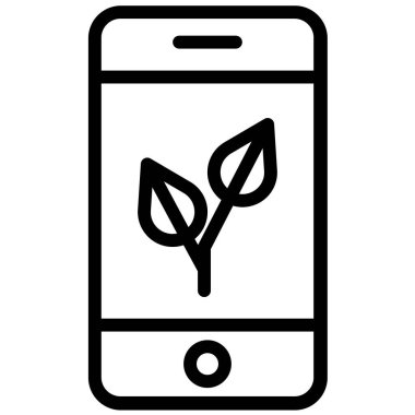 Smartphone Simgesi, vektör illüstrasyonu