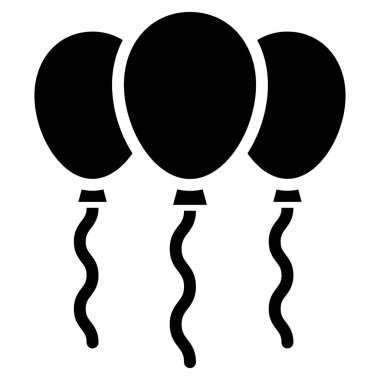 Beyaz arkaplandaki balonların vektör çizimi