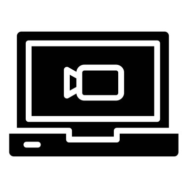 dizüstü bilgisayar simgesi, vektör illüstrasyonu