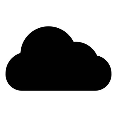 Bulut. Web simgesi basit illüstrasyon