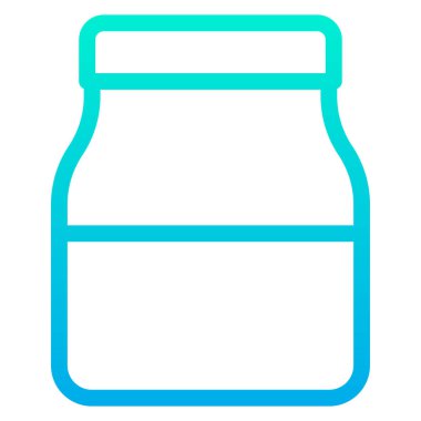 Kavanoz. Web simgesi basit illüstrasyon